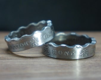 Hong Kong 2 dollars Coin Ring