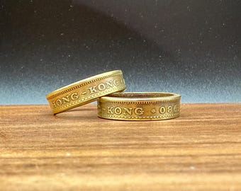 Hong Kong 50 Cents Coin Ring
