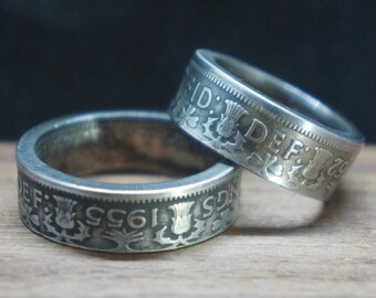 Two Shilling Coin Ring