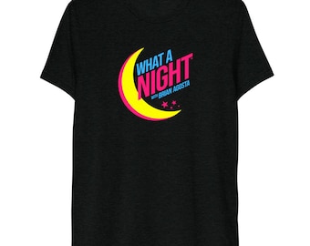 Short sleeve t-shirt - neon logo on dark