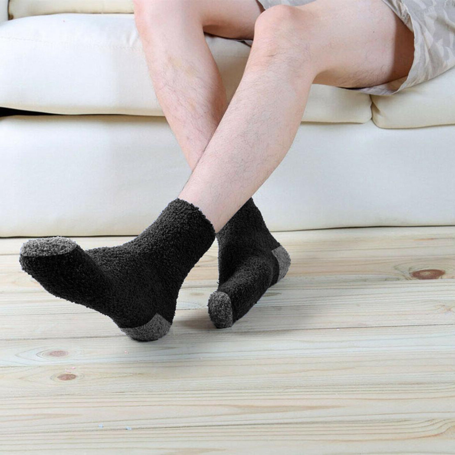 Men's Very Fuzzy Socks, Thermal, One Size Fits All Etsy