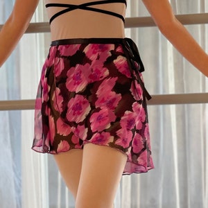 Short Ballet Wrap Skirt - Magnificent Magenta