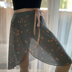 Long Ballet Wrap Skirt - Cupid Valentine