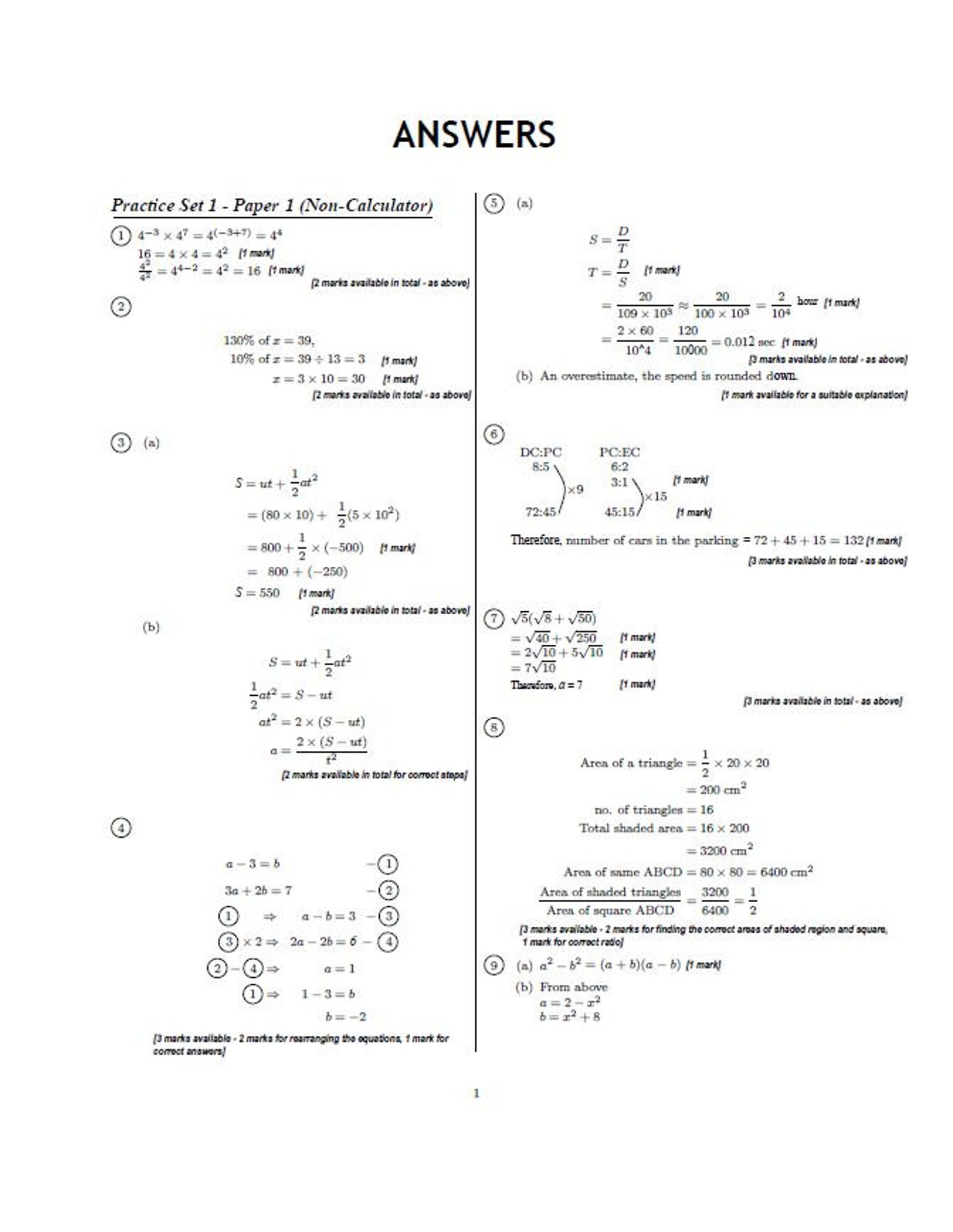 mathematics assignment grade 9 term 1 2022