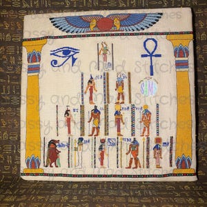 UKOŃCZONE! Egipscy bogowie i boginie – haft krzyżykowy SAL ~ Mitologia, Egipt, Haft równoległy, Panteon