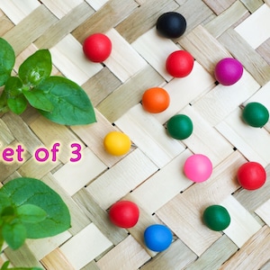 Choose Your Own mini ball stud pack of 3 pairs! Tiny 5mm sphere stud earrings. Small red,yellow,orange,green,blue,magenta,black studs.