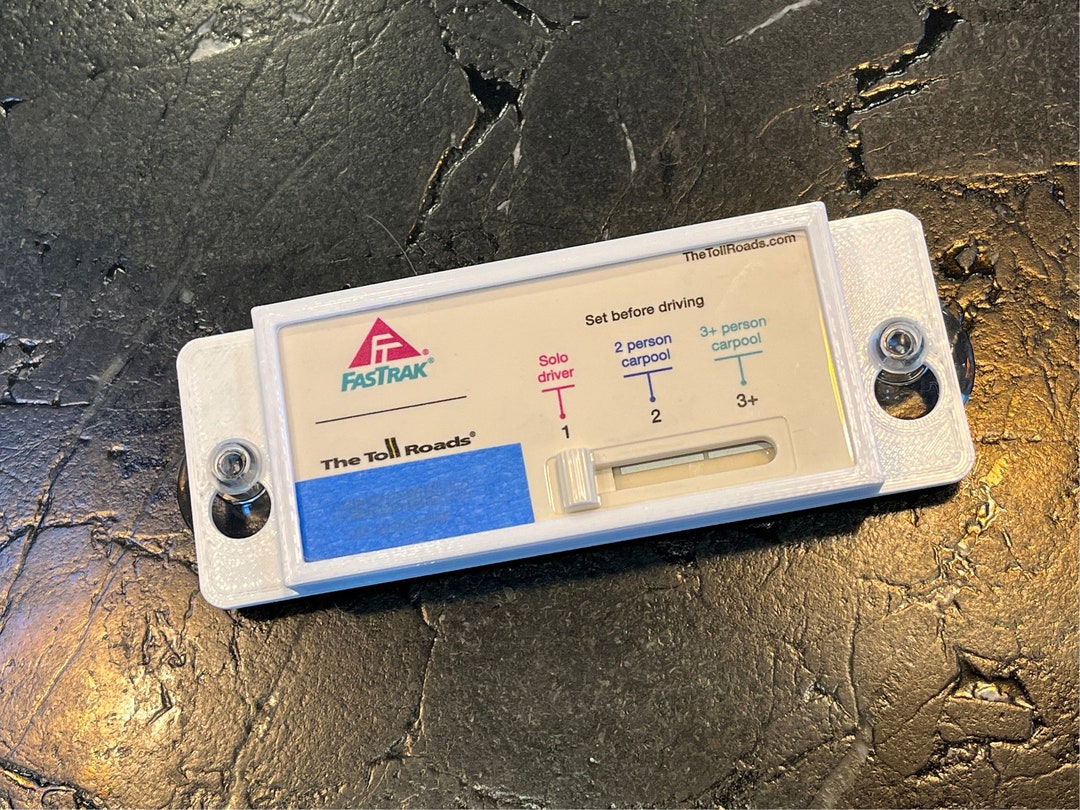 Tollroads Fastrak Flex Holder for HOV, & Bridge Toll, Transponder