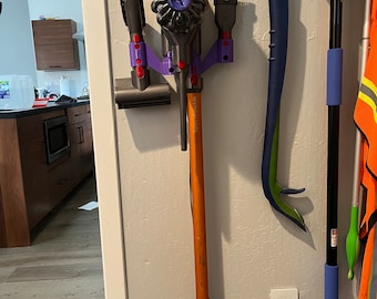 Dyson Attachment Wall Mount Organizer, Tool Holder for v7 v8 v10 v11 v12 v15, No-Drill Storage Rack