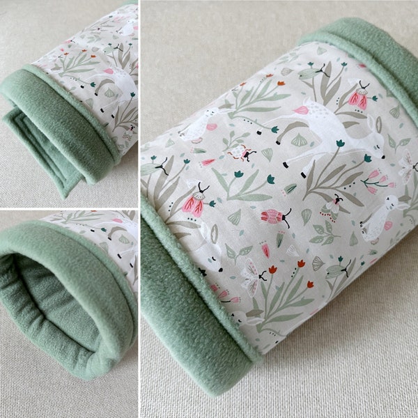 Guinea pig cuddly roll “Spring Meadow” fleece