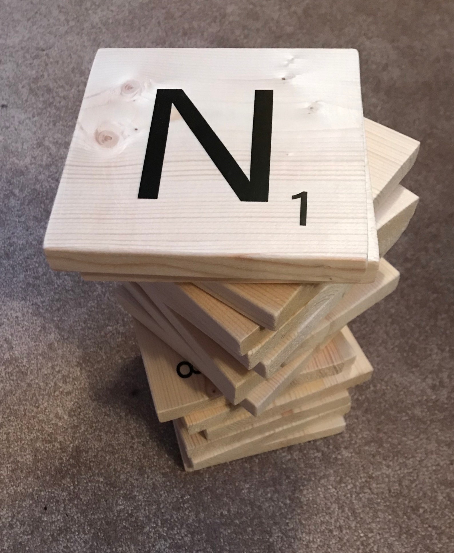 5.5 Custom Made Square Scrabble Tiles Etsy