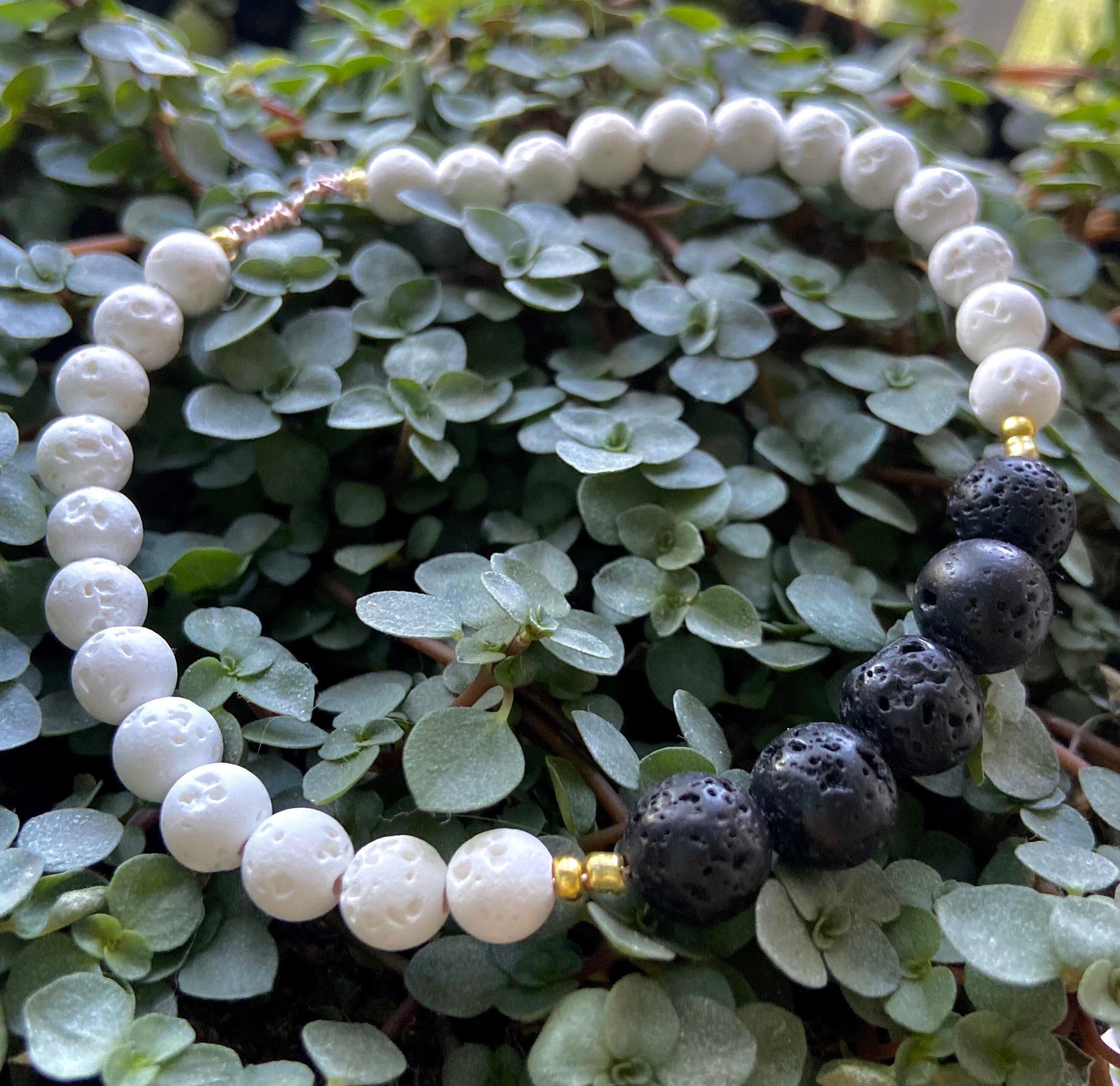 Moon Bead Bracelet Etsy