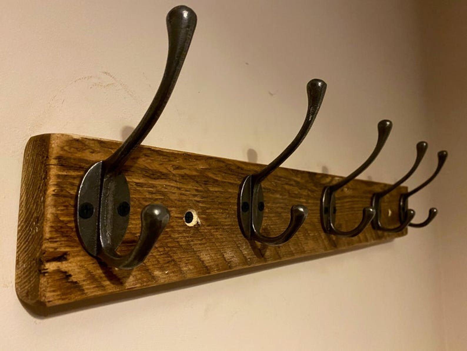 100cm Lengths \\ Made From Reclaimed Wood and Cast Iron \\ Wax Finish \\ Home \\ Anchor \\ Handmade Rustic Coat Rack \\ 30cm 100cm Lengths \\ Made From Reclaimed Wood and Cast Iron \\ Wax Finish \\ Home \\ Anchor \\ Handmade Rustic Coat Rack \\ 30cm