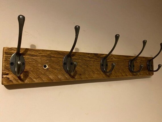 100cm Lengths \\ Made From Reclaimed Wood and Cast Iron \\ Wax Finish \\ Home \\ Anchor \\ Handmade Rustic Coat Rack \\ 30cm 100cm Lengths \\ Made From Reclaimed Wood and Cast Iron \\ Wax Finish \\ Home \\ Anchor \\ Handmade Rustic Coat Rack \\ 30cm
