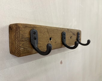 100cm Lengths \\ Made From Reclaimed Wood and Cast Iron \\ Wax Finish \\ Home \\ Anchor \\ Handmade Rustic Coat Rack \\ 30cm 100cm Lengths \\ Made From Reclaimed Wood and Cast Iron \\ Wax Finish \\ Home \\ Anchor \\ Handmade Rustic Coat Rack \\ 30cm