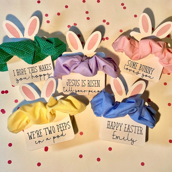 Easter Basket Stuffer Ideas, Easter Basket Stuffer For Girls, Easter Gift For Teens, Easter Gift For Women, Easter Bunny Scrunchie Holder