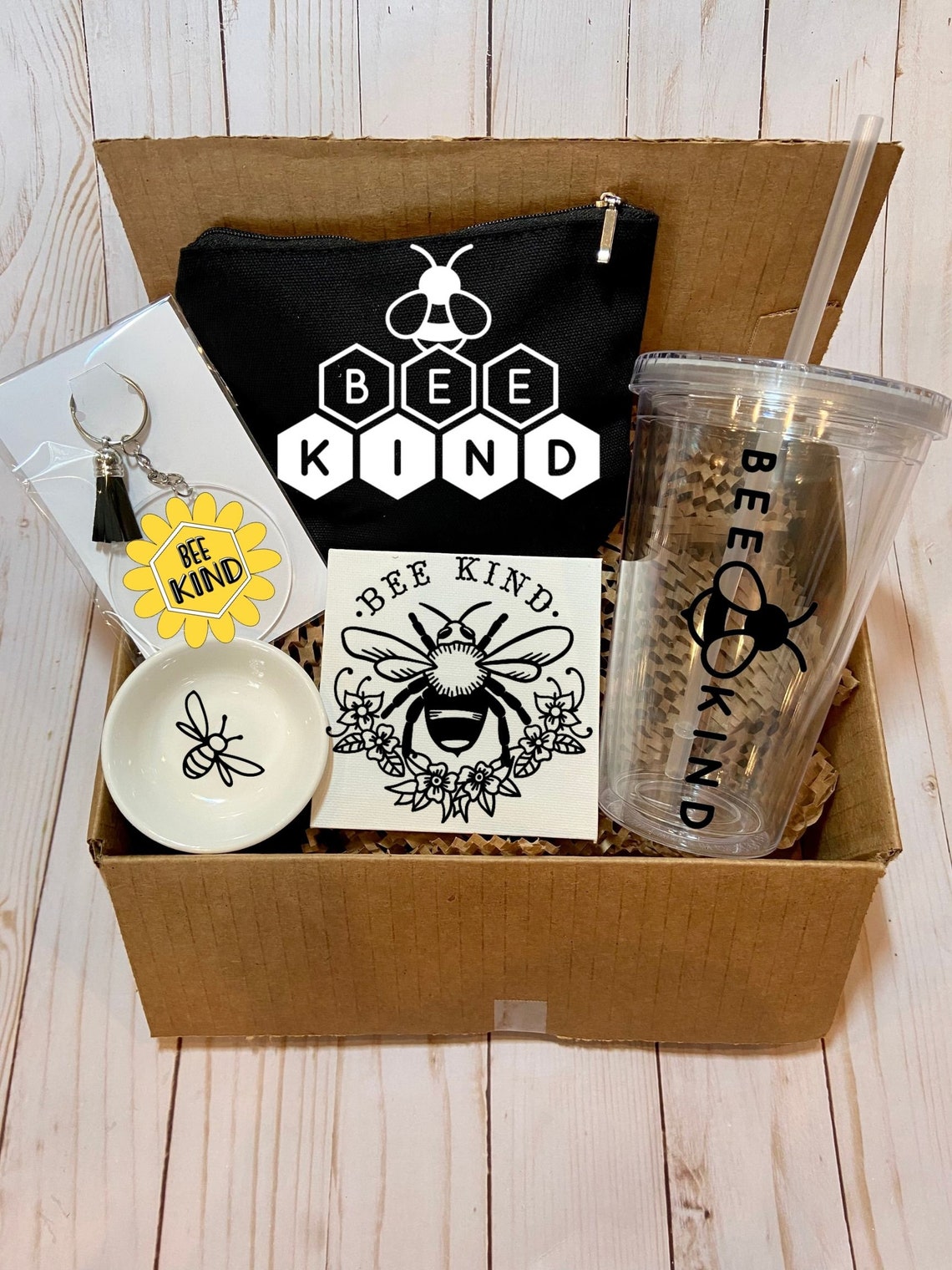 Bee Kind Gift Box Unique Gift Bee Lover Gift Custom Gift Etsy
