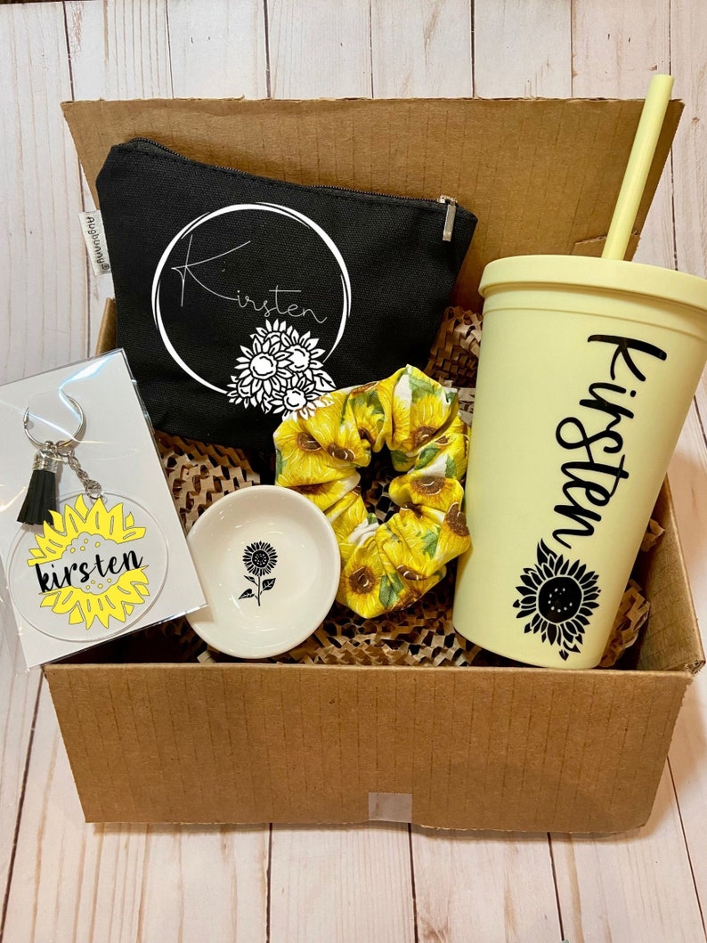 Sunflower Lover Gift Box Gift Box for Friend Flower Themed Etsy