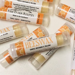Beeswax and Tallow Simple Lip Balm