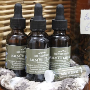 Cottonwood Bud Oil (Herbal Infusion) | Balm of Gilead Oil 1 oz + Free Bonus Lip Balm