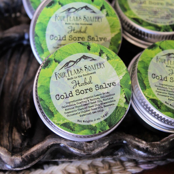 Lemon Balm Herbal Lip Salve / Powerful Lip Support