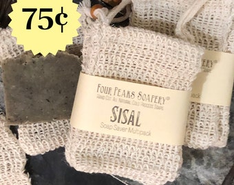 Sisal Plant-Based Soap Saver // Zero Waste // Eco Friendly // Body Scrubber Bag // Soap Saver Pouch