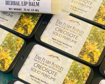 Creosote (Desert Chaparral) Solid Perfume | + Bonus Creosote Lip Balm*