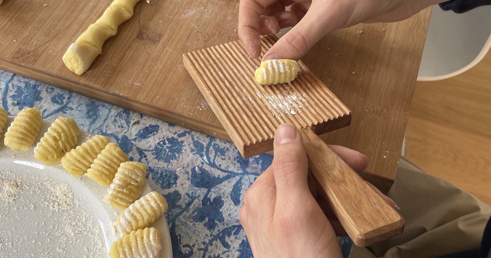 Pasta / Gnocchi Board Gnocchi planche fait à la main Etsy