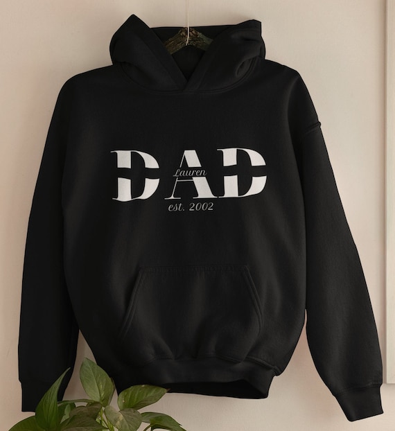 Custom Dad Hoodie With Kids Names Dad Since Hoodie Custom Dad Hoodie Dad Hoodie Personalized Custom Christmas Gift for Dad Dad Gift Etsy