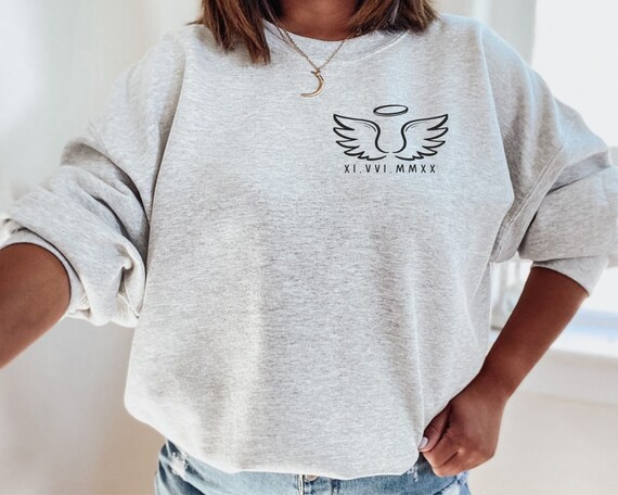 新品 TENDER PERSON Loving Memory Pullover Amazon.com: Embroidered Sweatshirt Hoodie - In memory of a
