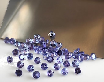 AAA Tanzanite - 3mm Round Faceted Gemstone