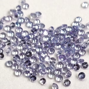Natural AAA Quality Tanzanite  Round 1.75mm Faceted - Tanzanite AAA Quality Round