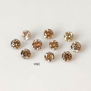 2mm Round Brown Diamond – Natural, Brilliant Cut image 5