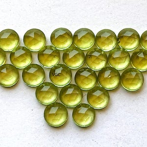 Natural 3 mm Peridot Round Rose Cut AAA Quality - Peridot Round Rose Cut 3mm