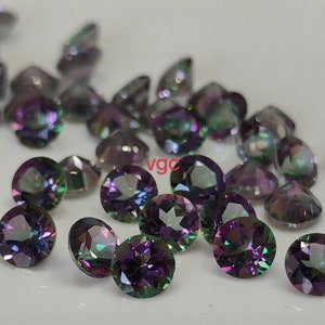 Super Top Quality Mystic Topaz 4mm Round Faceted AAA Quality