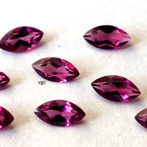 Natural Pink Rhodolite 3x6 mm Garnet Marquise  Faceted  AAA Quality -Pink Rhodolite 3x6 mm Garnet Marquise  Faceted