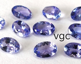 AAA Tansanit oval facettierter Edelstein - 4 x 6 MM
