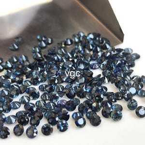 Natural Greenish Blue Teal  Sapphire Round Diamond Faceted Cut 3.25mm AAA Quality -Greenish Blue  Sapphire Round