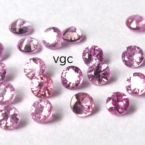 Natural Pink Sapphire Round Diamond Faceted Cut 3 mm AAA Quality -Pink Sapphire Round