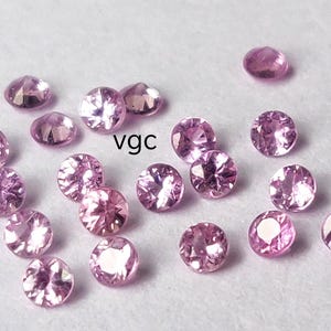 Natural Pink Sapphire Round Diamond Faceted Cut 2.75 mm AAA Quality -Pink Sapphire Round