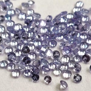 Natural AAA Quality Tanzanite  Round 1.5mm Faceted - Tanzanite AAA Quality Round