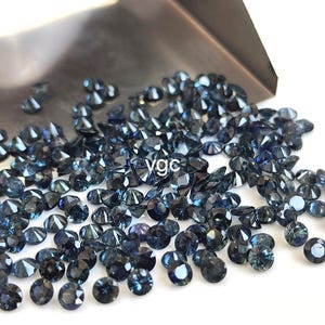 Natürliche Grünlich Blau Teal Saphir Rund Diamant Facettenschliff 3,75 mm AAA-Qualität -Grünlich Blaue Saphir Runde