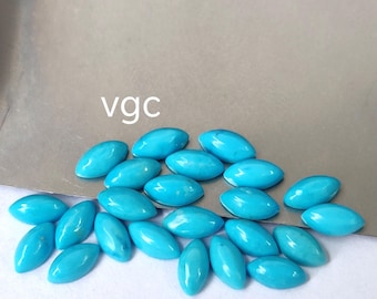 Bela Adormecida Natural Arizona Turquesa Marquise 2 x 4 mm a 4 x 8 mm Cabochão Qualidade AAA