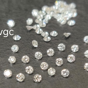 Natural White Diamond Ij Color Brilliant Cut 1.5mm Round - I-j White Color Diamond