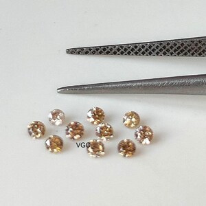 2mm Round Brown Diamond – Natural, Brilliant Cut image 3