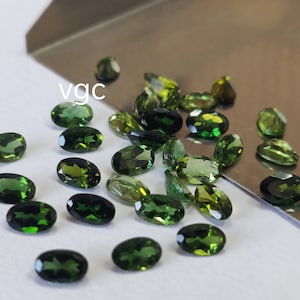 Natural Good Green Color Tourmaline 3x5mm Oval Faceted AAA Quality - Superb Quality Green Tourmaline