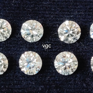 Super Top Quality White Moissanite D-f Color VS Purity 6mm Round Brilliant Cut AAA Quality-Superb Cut And Luster Moissanite