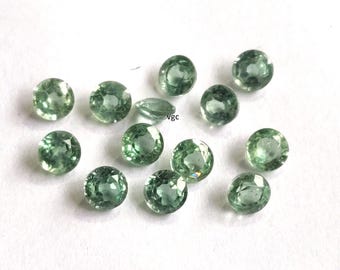 Natural Rare Mint Green Kyanite 4mm Round Faceted AAA Quality - Rare Mint Kyanite Faceted Round