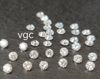 Diamante branco de 3 mm com lapidação brilhante redonda – Cor I-J