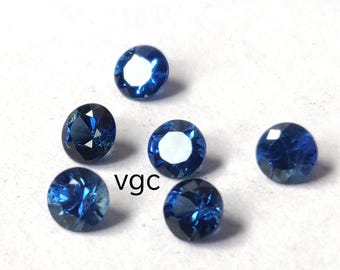 Natural AAA Blue Sapphire – 2.75mm Round Faceted Gemstone