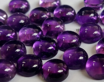 Natural Amethyst 13mm Round Cabochon  AAA Quality -  Amethyst Cabochon AAA Quality